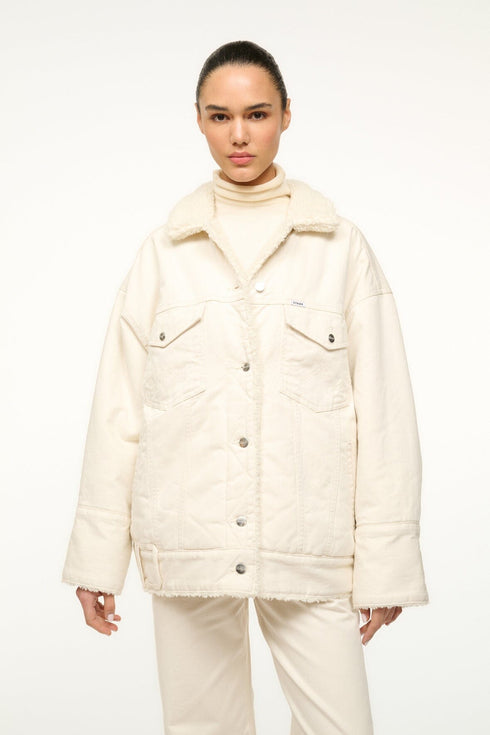 Go to STAUD + WRANGLER REVERSIBLE BIGGEST JEAN JACKET CREAM view 2