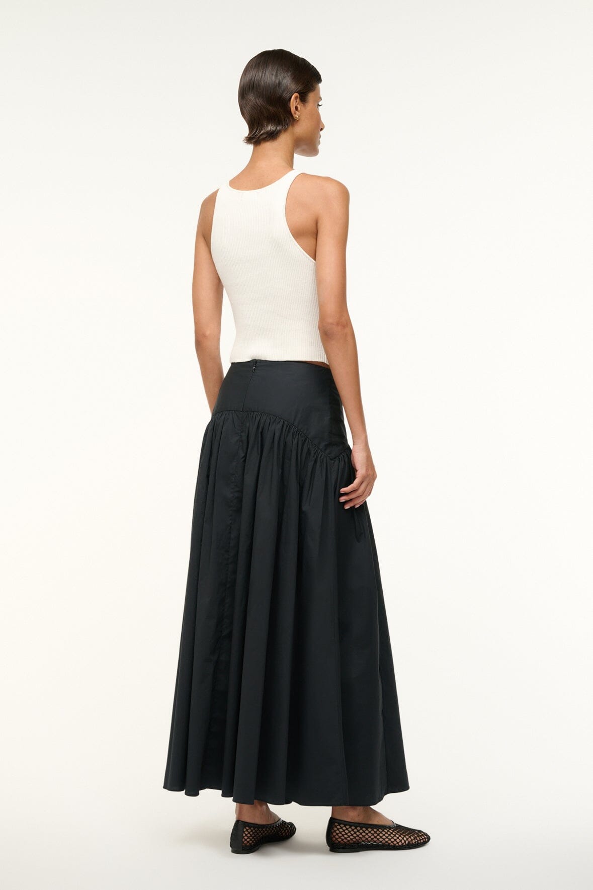 Image PROCIDA SKIRT | BLACK 4 of 4 and Clicking this image will trigger a zoom pop-up