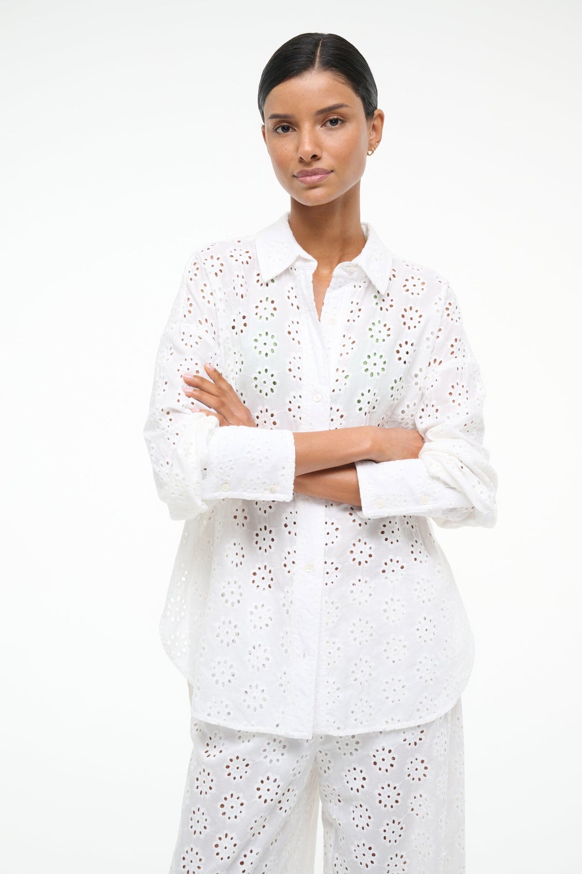 Image COLTON TOP | WHITE EYELET 3 of 7 and Clicking this image will trigger a zoom pop-up