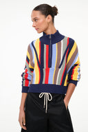 Image CROPPED HAMPTON SWEATER | MARKET STRIPE 4 of 6