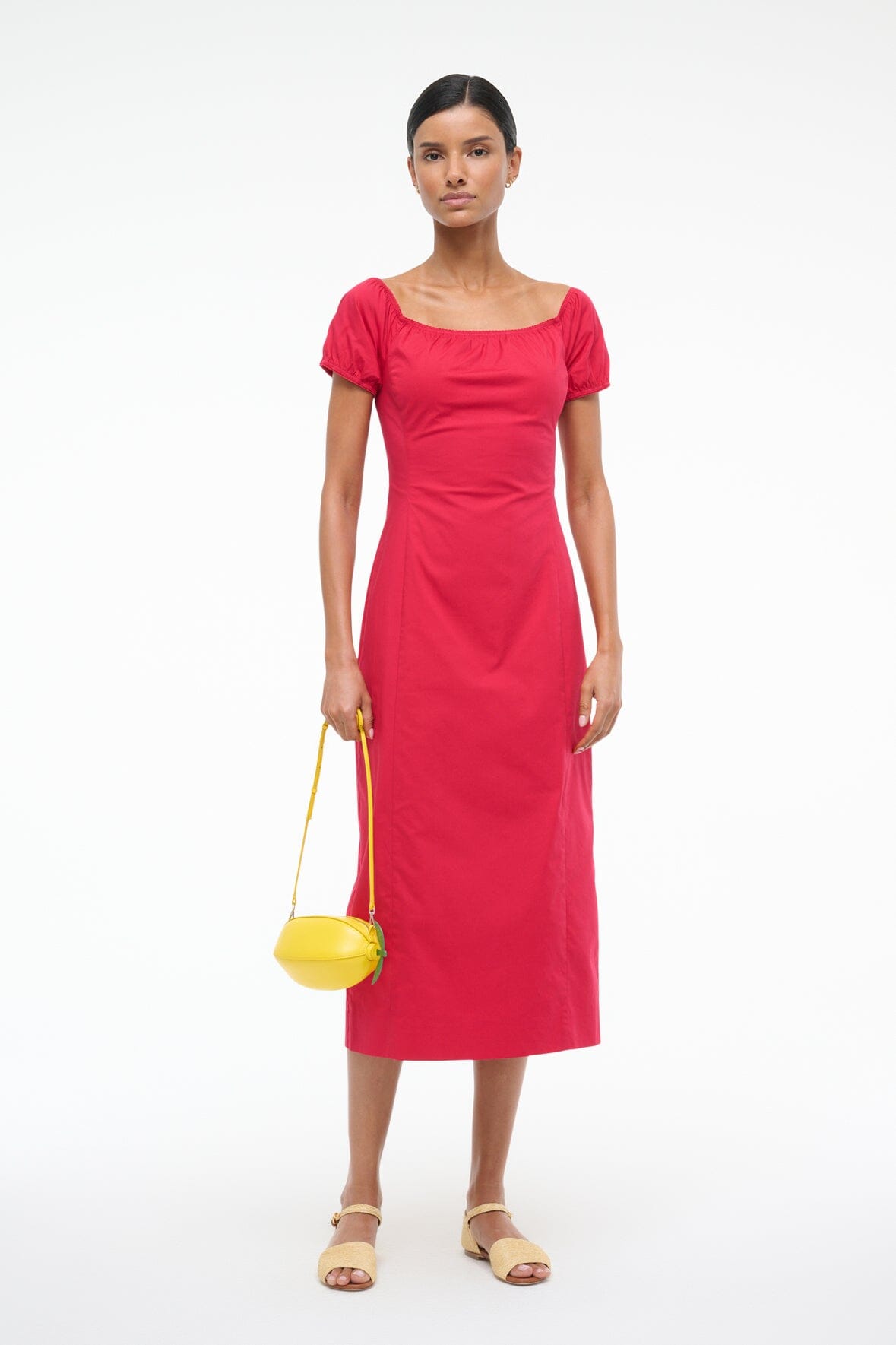 Image HELENE DRESS | CHERRY 5 of 6 and Clicking this image will trigger a zoom pop-up