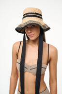 Image RITA RIBBON HAT | NATURAL BLACK 4 of 8