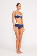 Image DEVON HIGH RISE BIKINI BOTTOM | NAVY COLORBLOCK 3 of 5