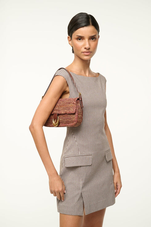 Go to HARLOW RAFFIA BAG MAHOGANY view 2