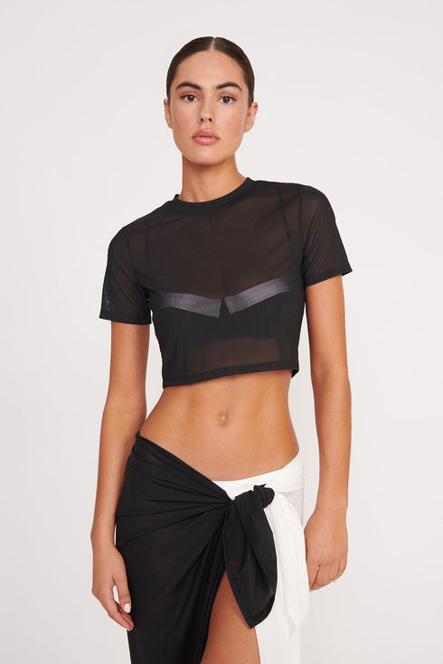 Go to FERNANDA COVERUP TOP BLACK view 2