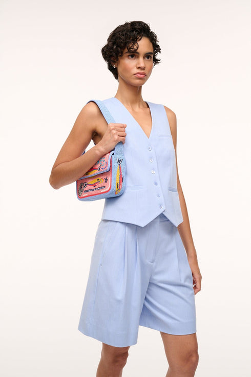 Go to TOMMY BEADED BAG STAUDINES PINK view 2