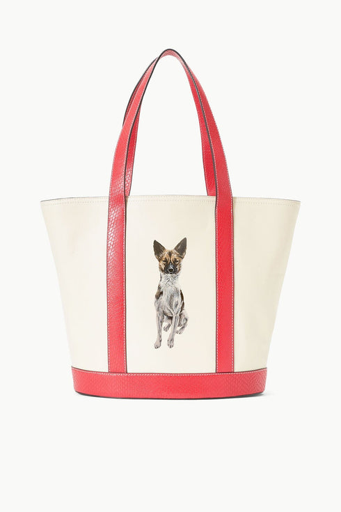 Go to CUSTOM ALLORA TOTE CREAM RED ROSE view 1