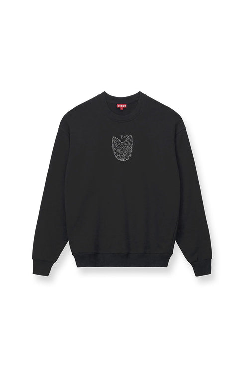 Go to CUSTOM STAUD x C.BONZ OVERSIZED SWEATSHIRT BLACK view 2