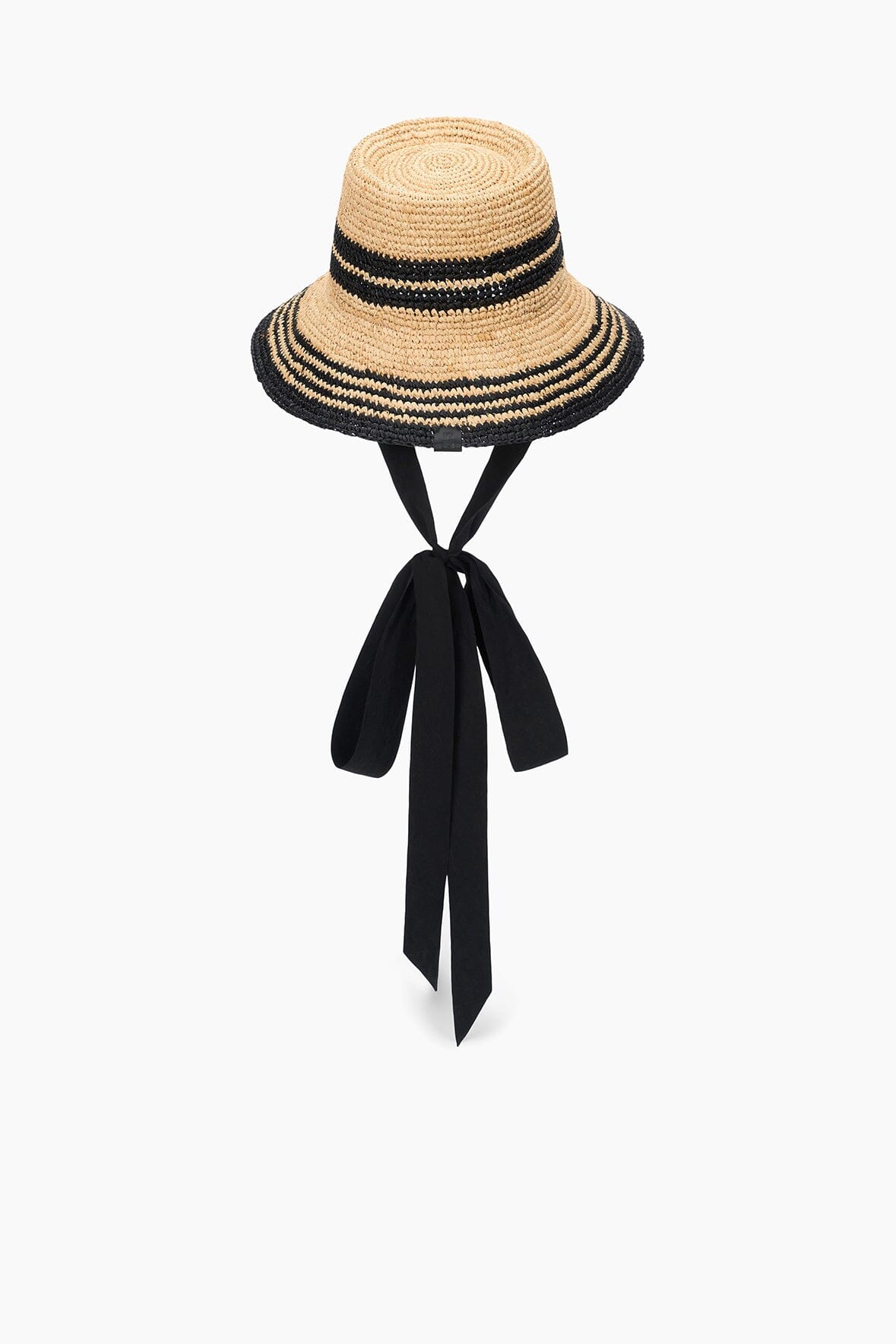 Image RITA RIBBON HAT | NATURAL BLACK 6 of 8 and Clicking this image will trigger a zoom pop-up