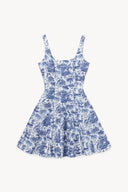 Image MINI WELLS DRESS | BLUE TOILE 6 of 6